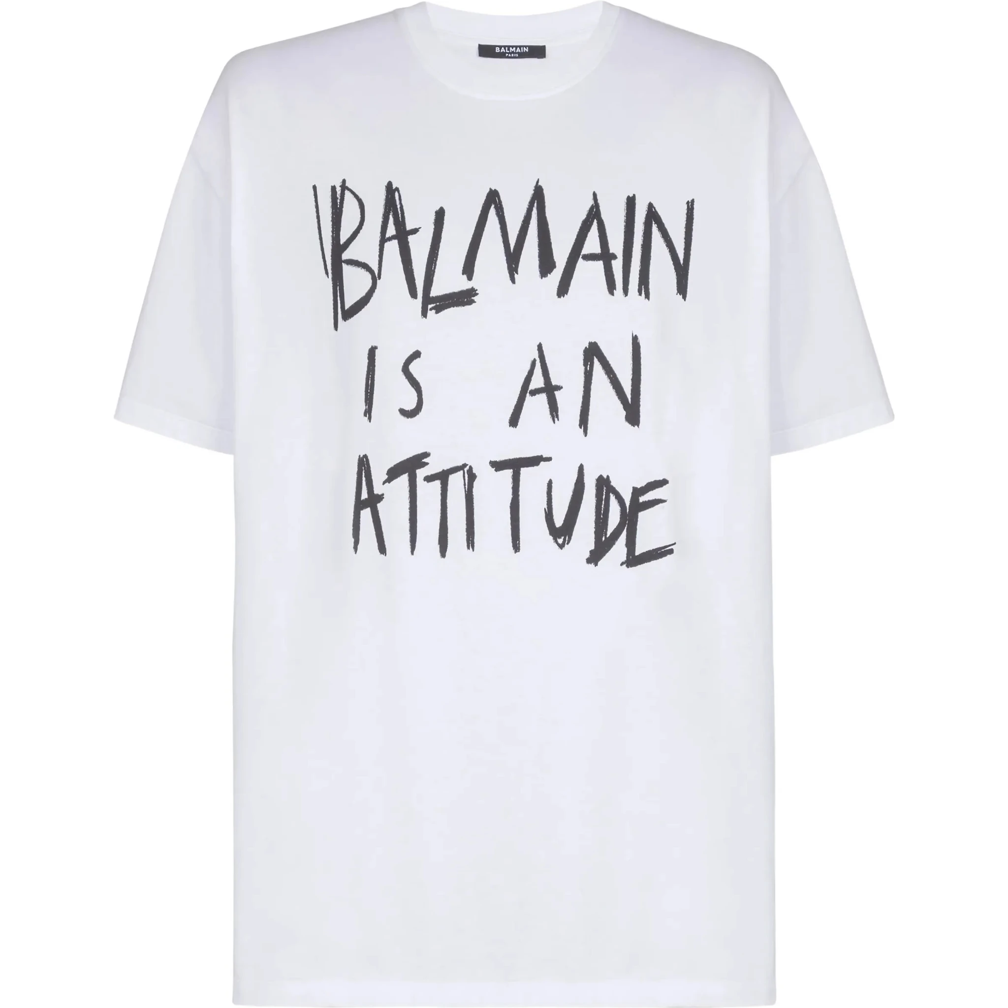 Balmain T-shirts and Polos White
