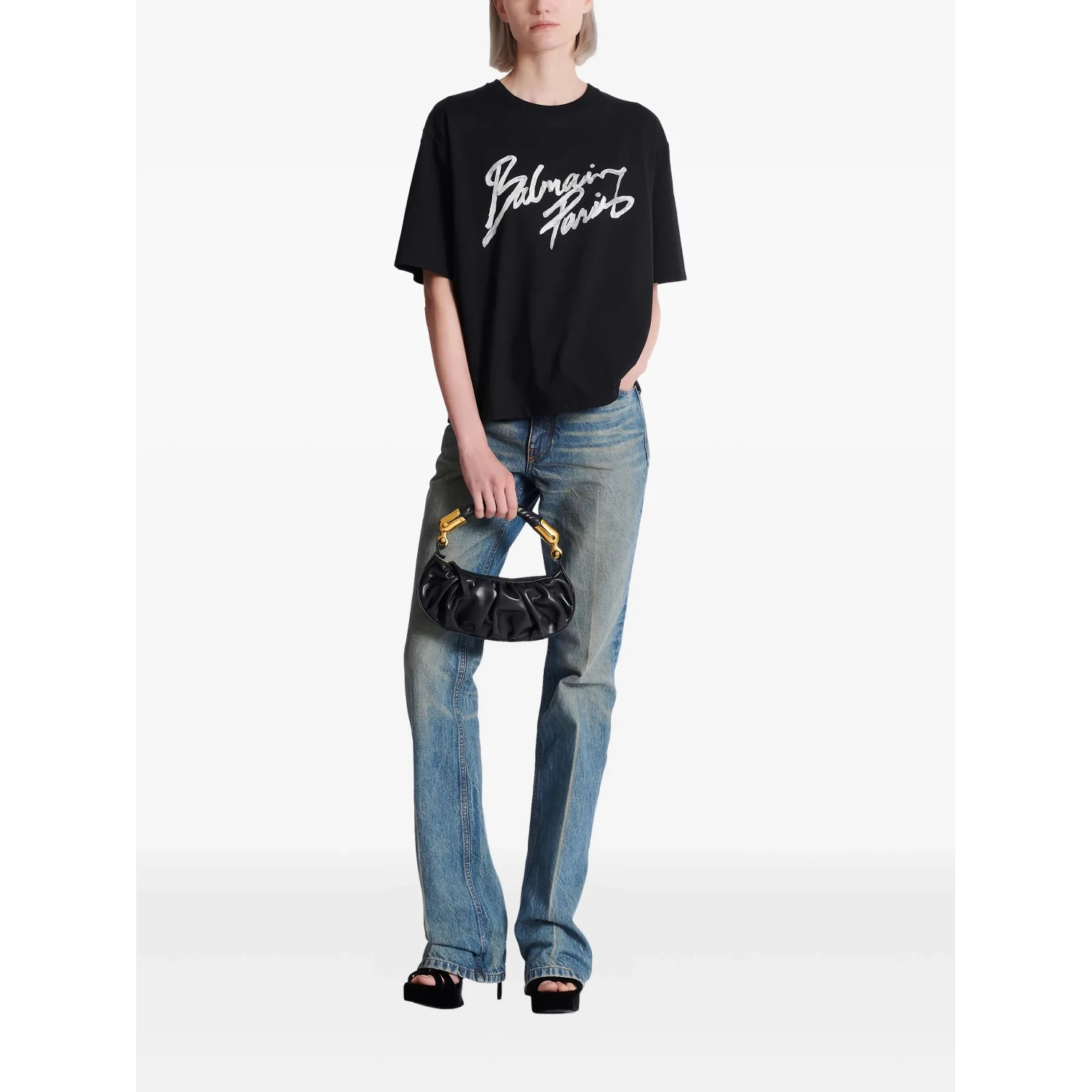 Balmain T-shirts and Polos Black