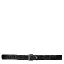 أحزمة سان لوران سوداء