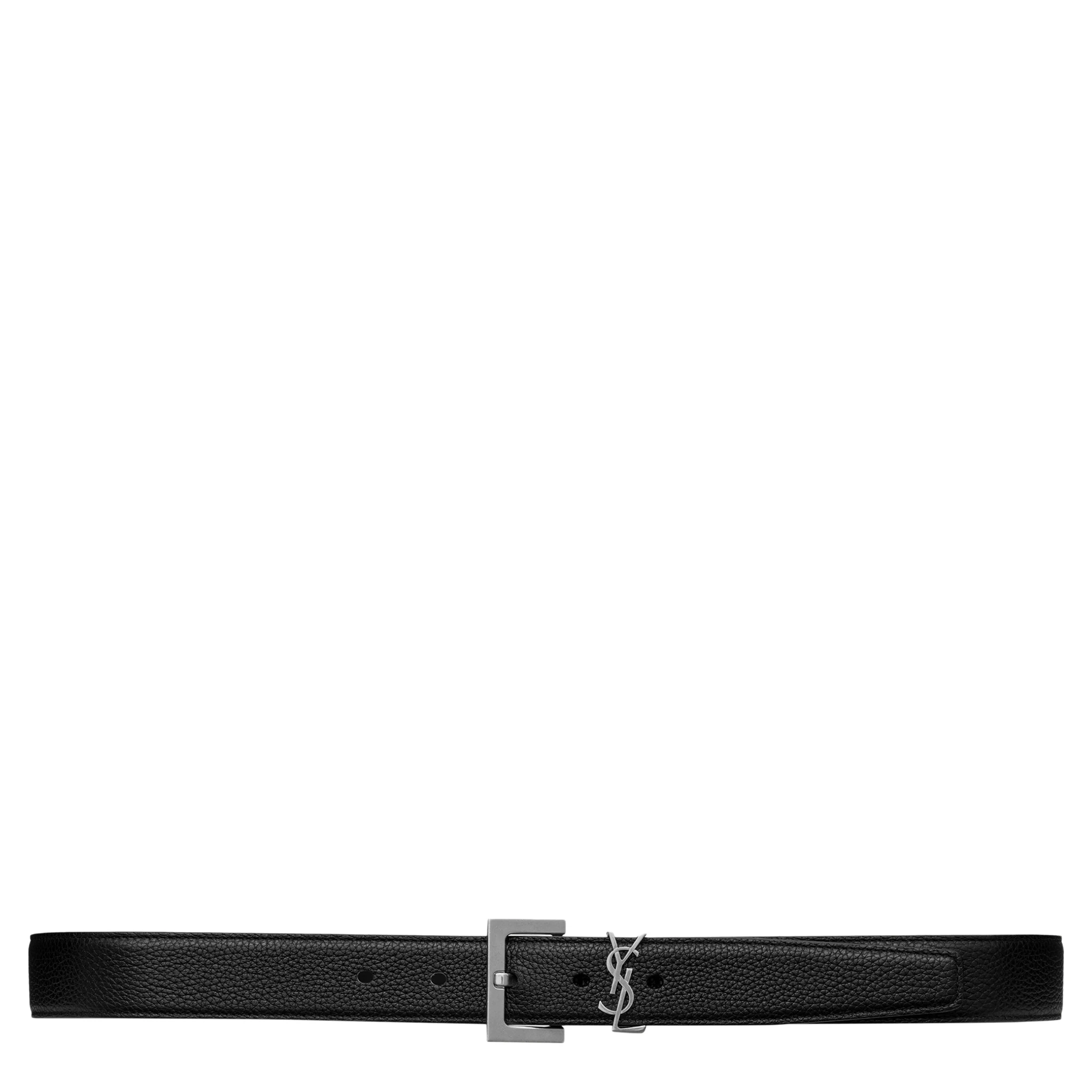 أحزمة سان لوران سوداء