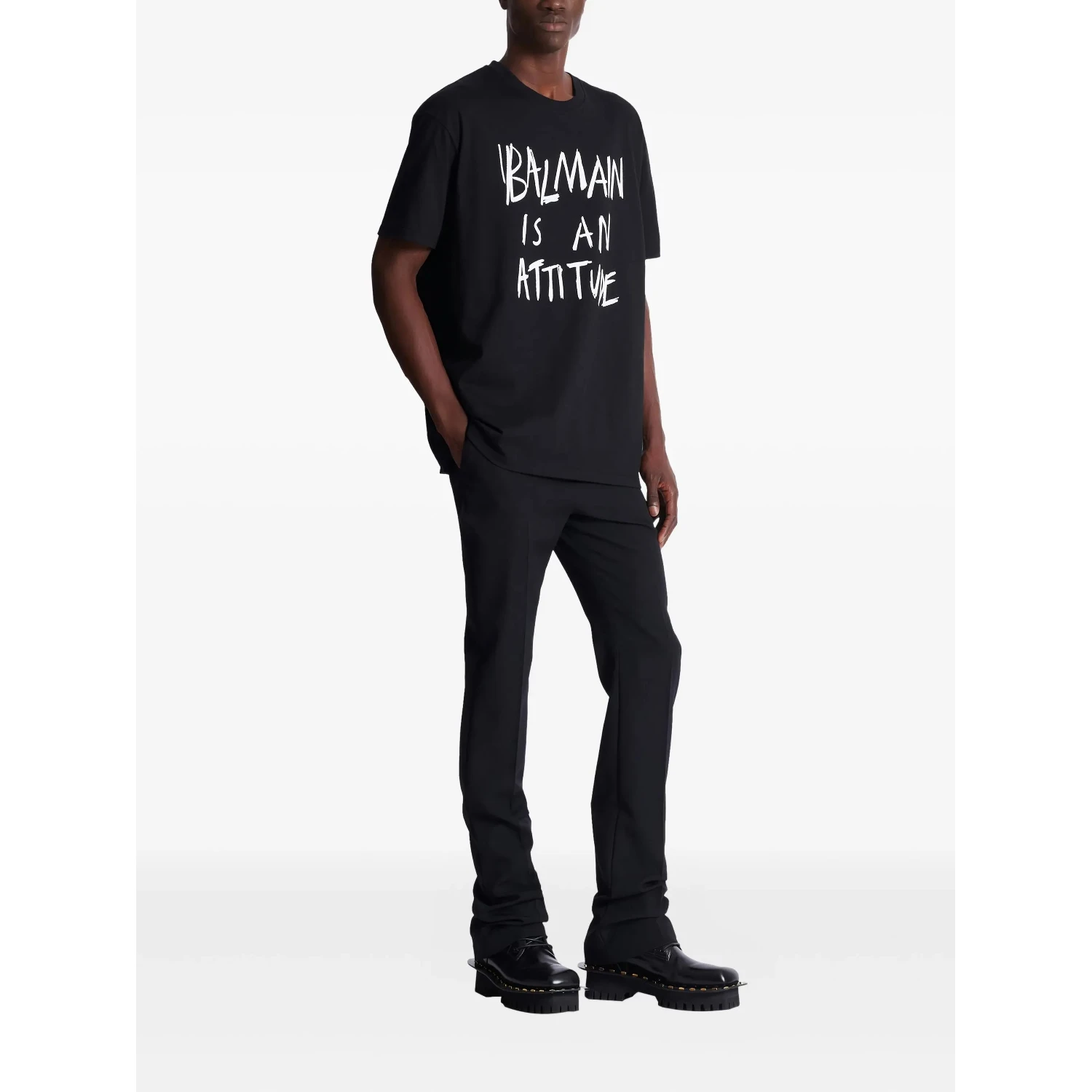 Balmain T-shirts and Polos Black