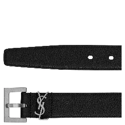 أحزمة سان لوران سوداء