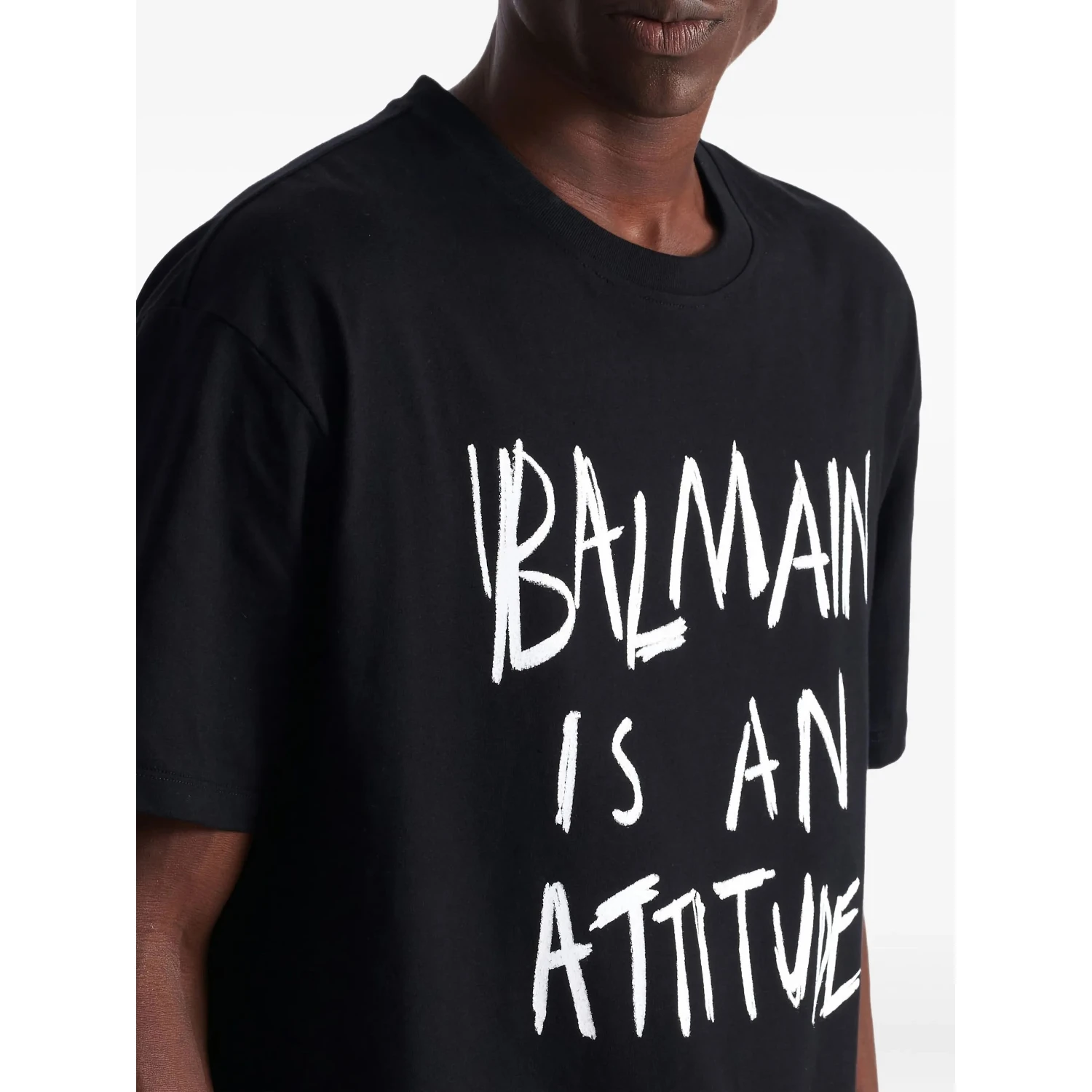 Balmain T-shirts and Polos Black