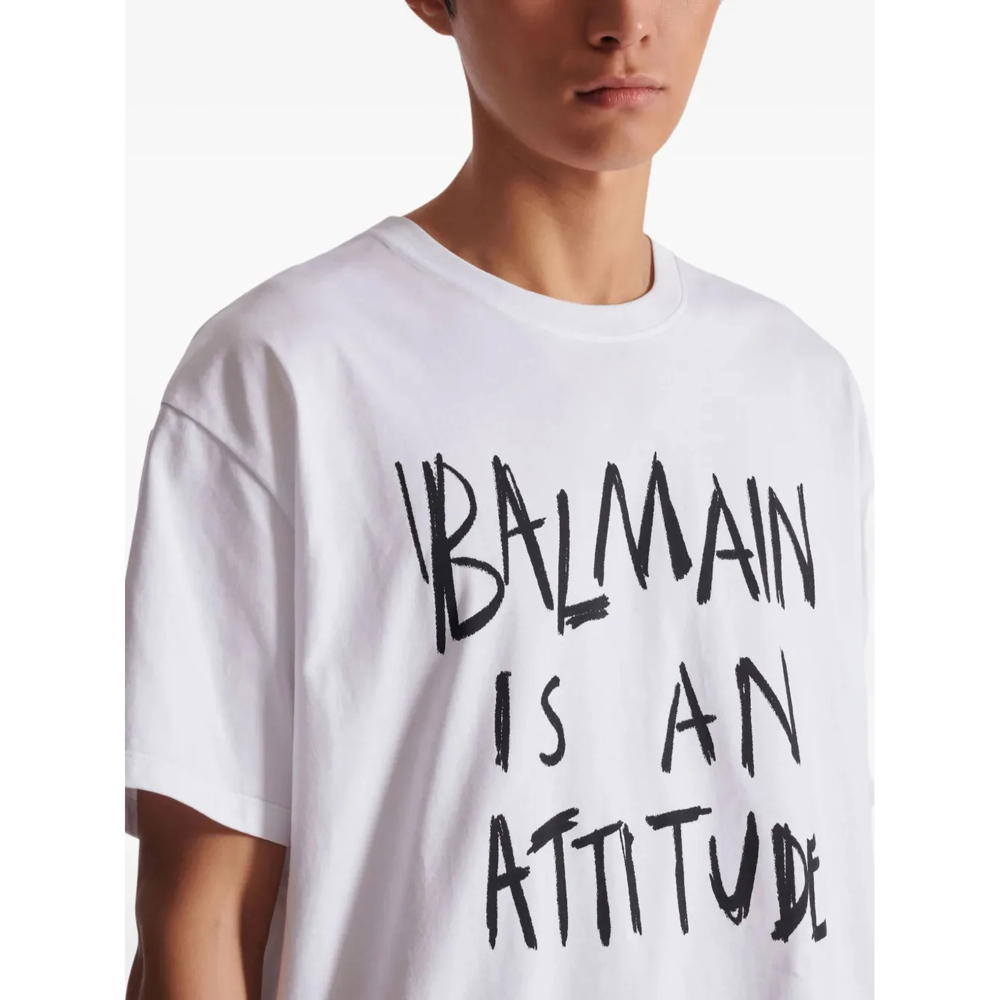 Balmain T-shirts and Polos White