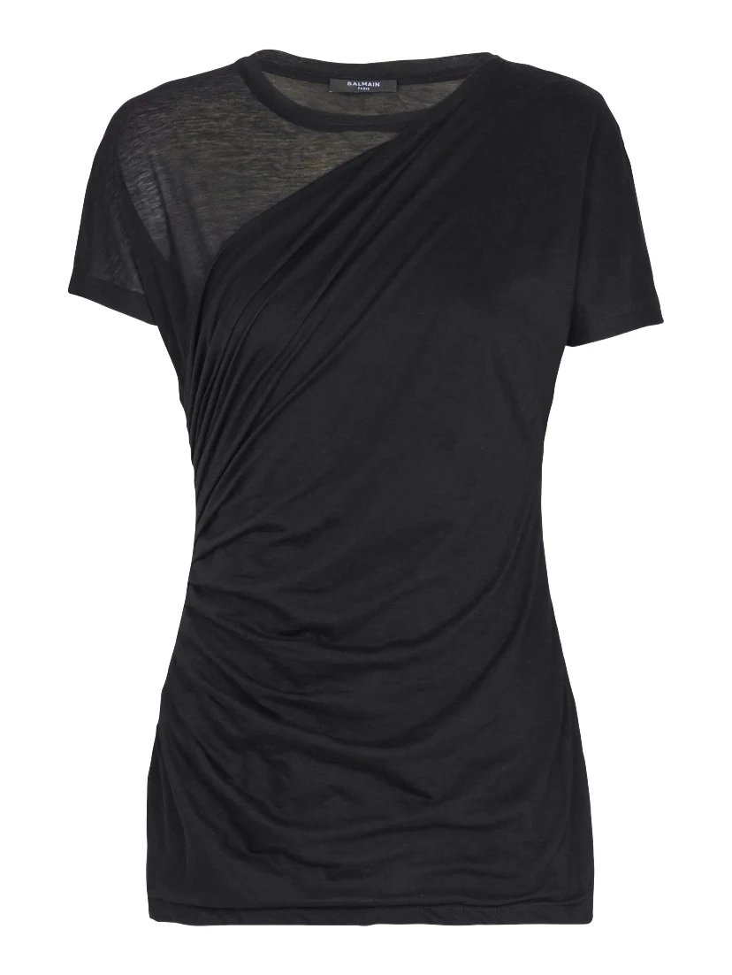 Balmain T-shirts and Polos Black