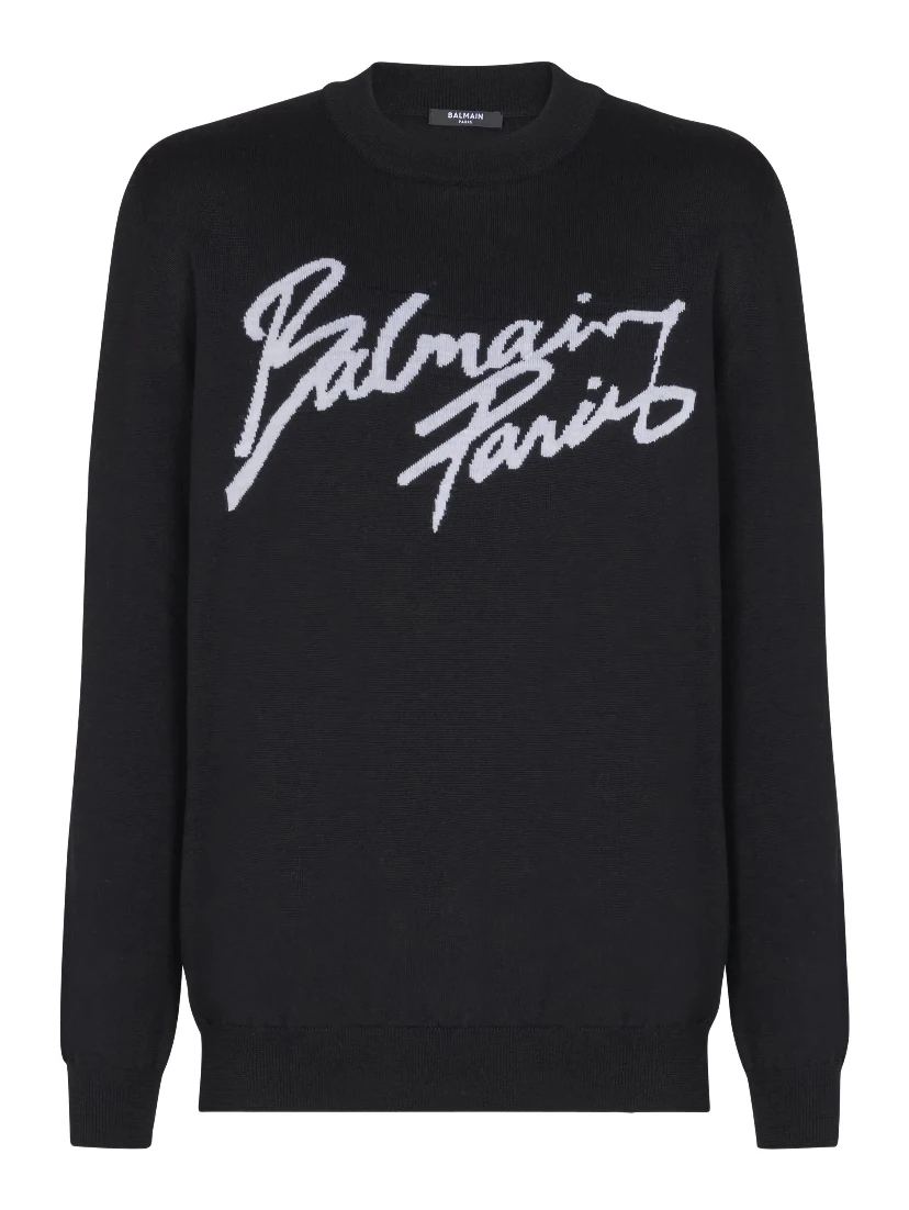 Balmain Sweaters Black