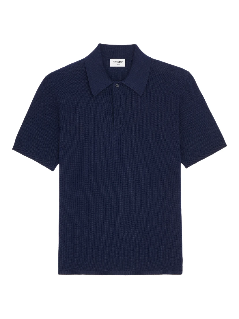 Saint Laurent  T-shirts and Polos Blue