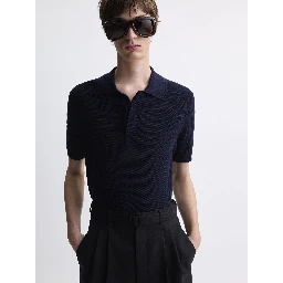 Saint Laurent  T-shirts and Polos Blue