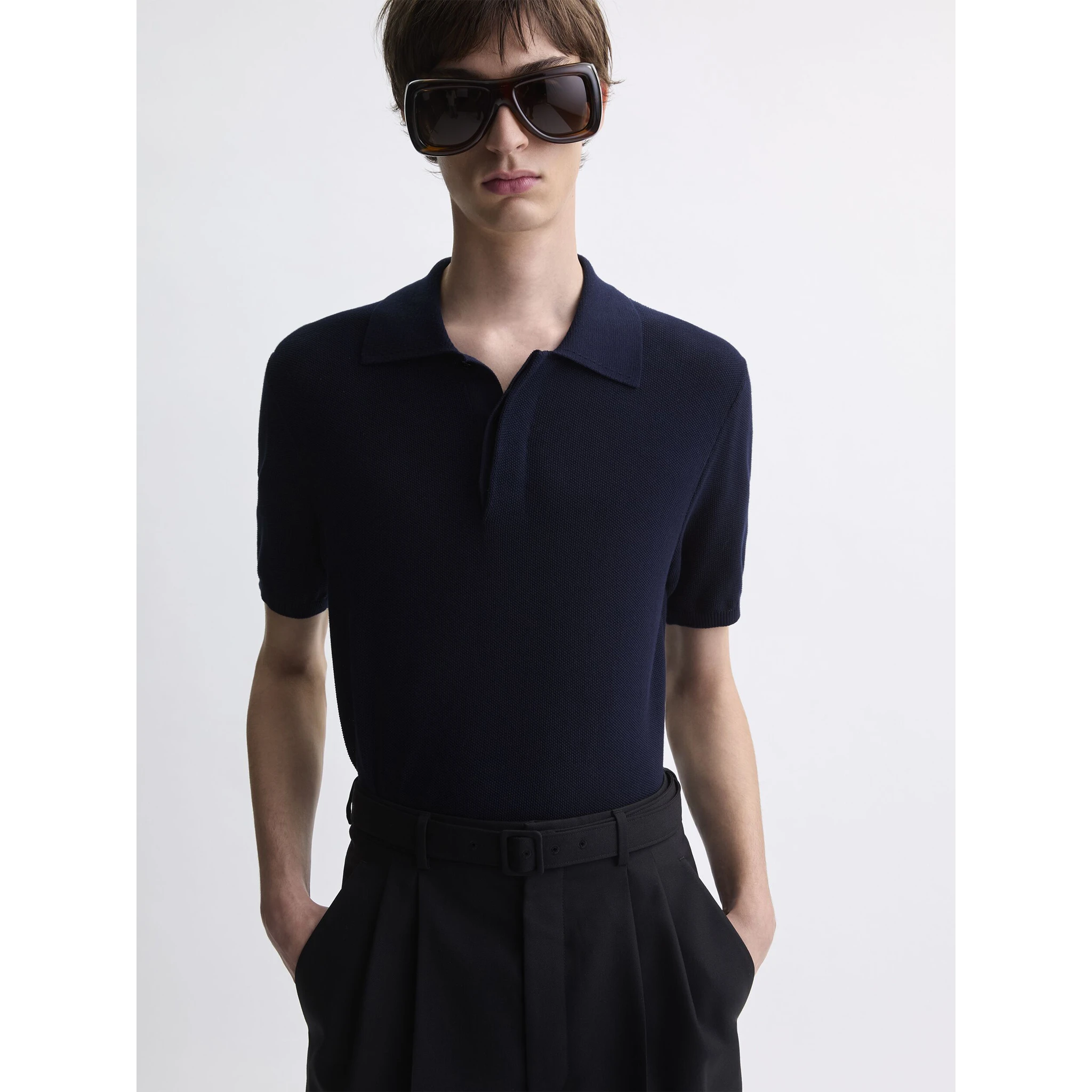 Saint Laurent  T-shirts and Polos Blue