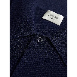 Saint Laurent  T-shirts and Polos Blue