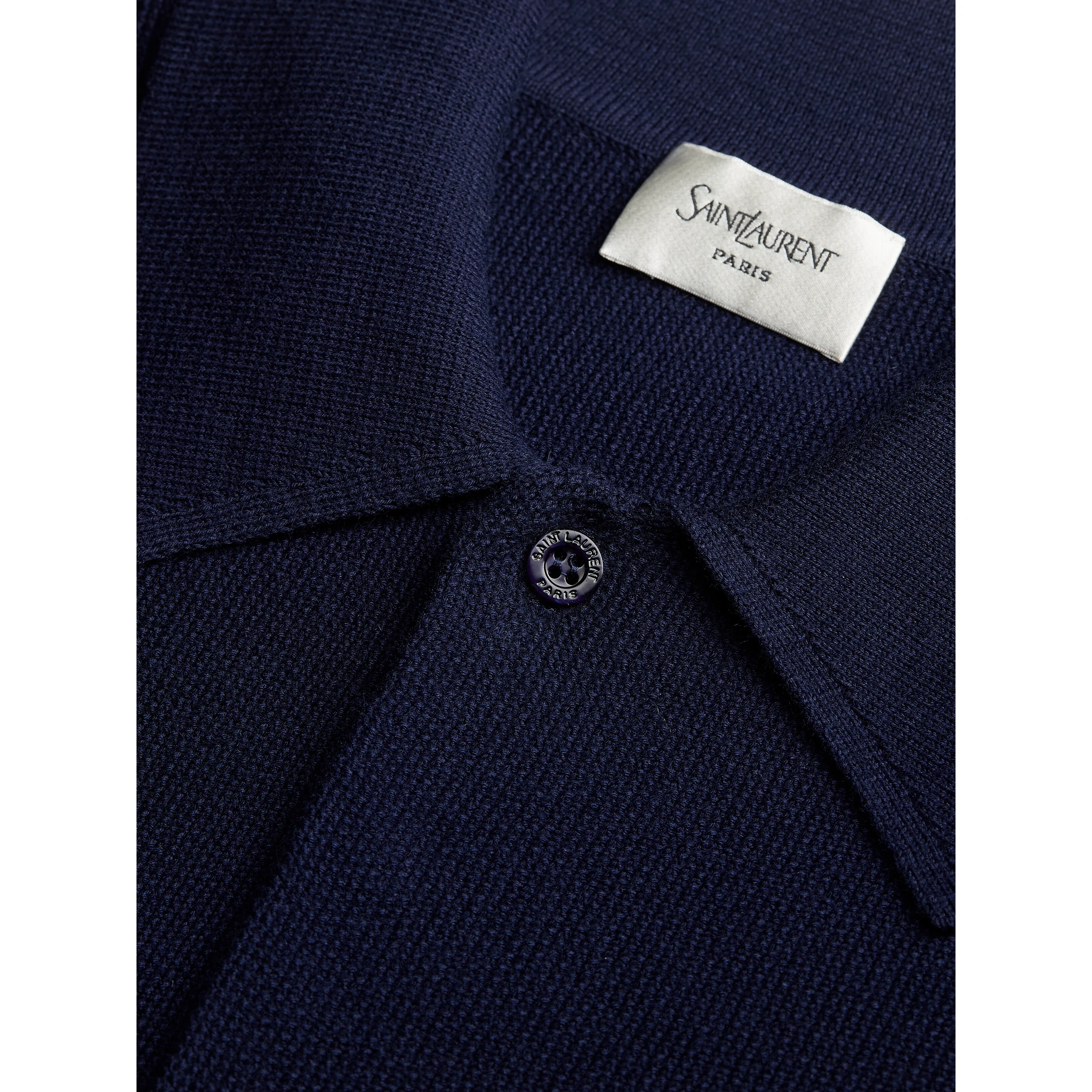 Saint Laurent  T-shirts and Polos Blue