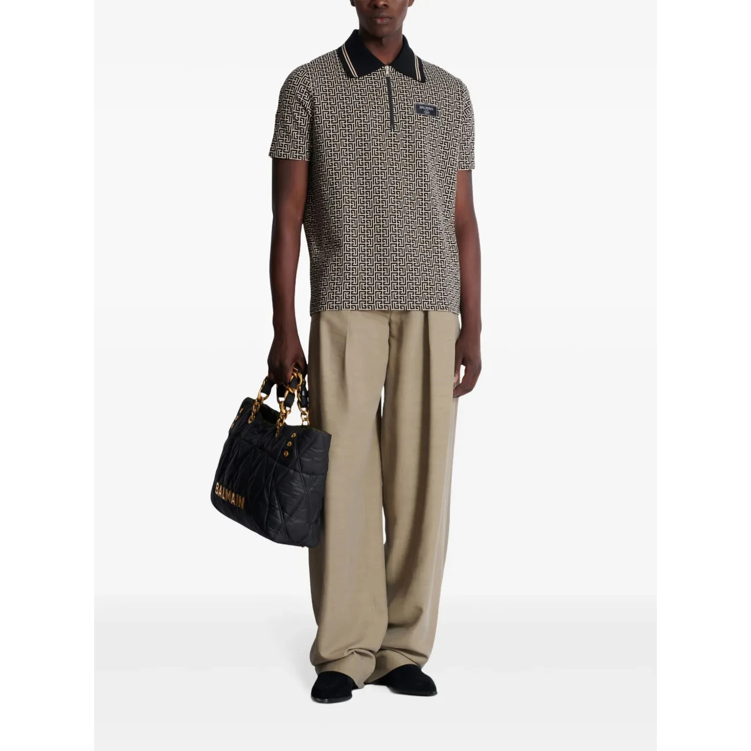 Balmain T-shirts and Polos Black