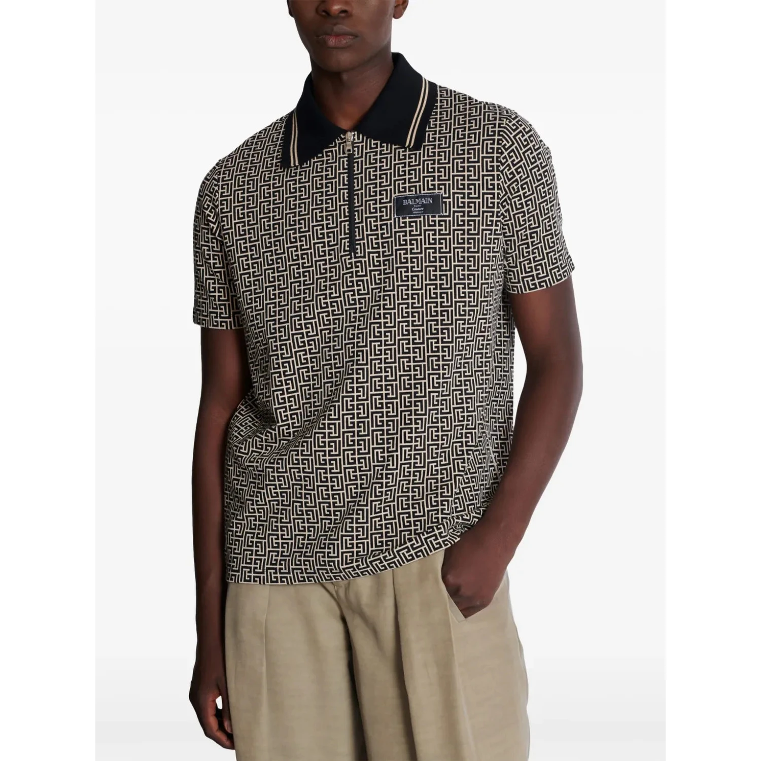 Balmain T-shirts and Polos Black