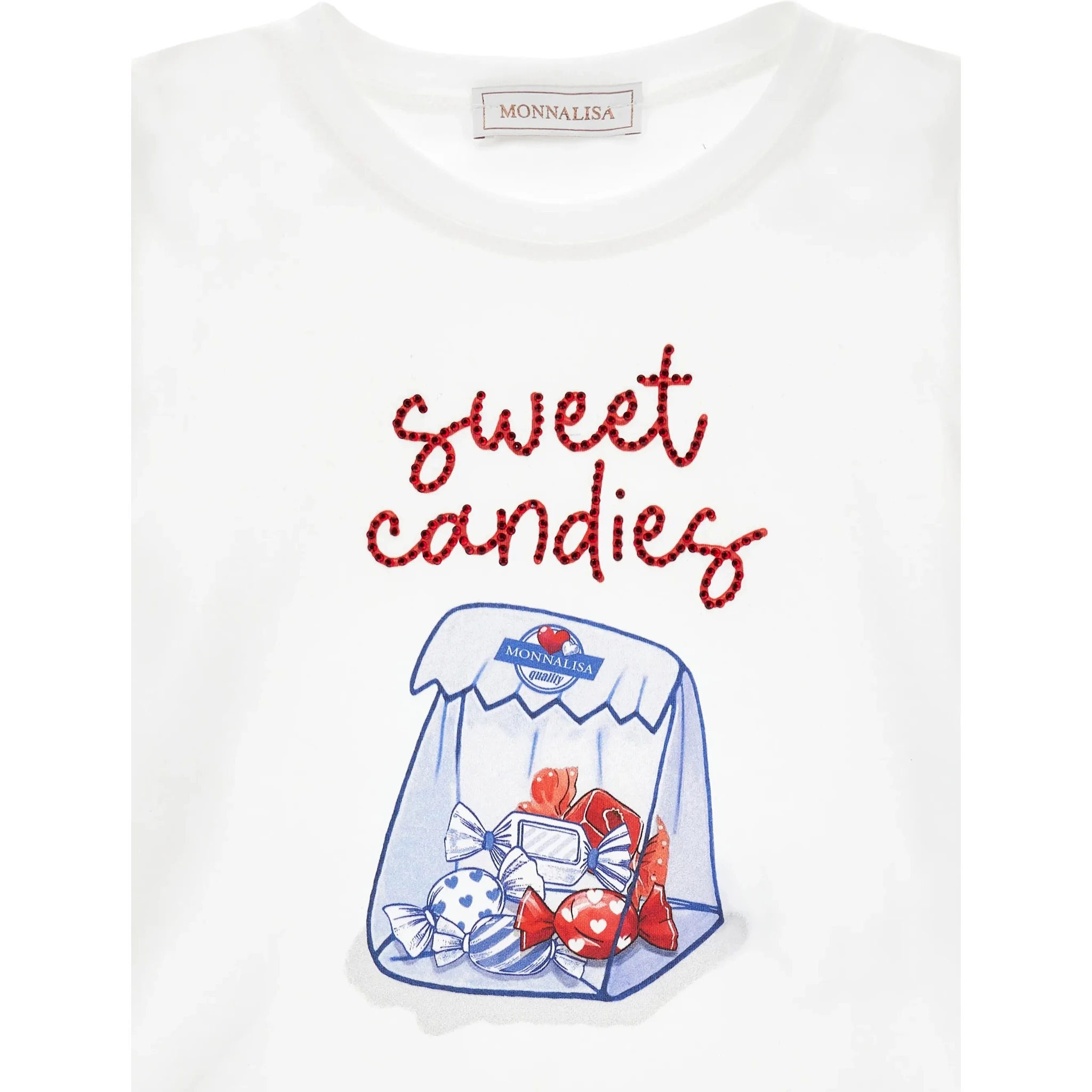 Monnalisa T-shirts and Polos White