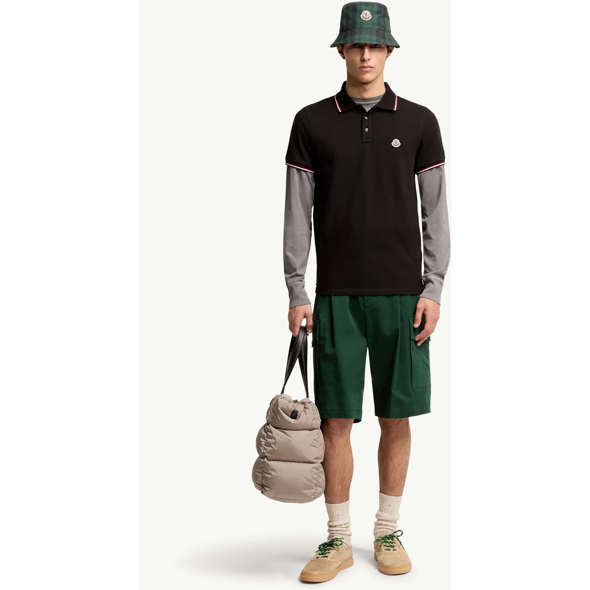 Moncler T-shirts and Polos Black
