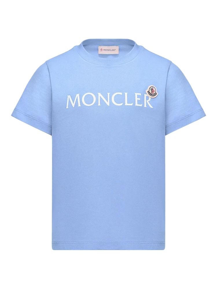 MONCLER KIDS T-shirts and Polos Clear Blue alternative