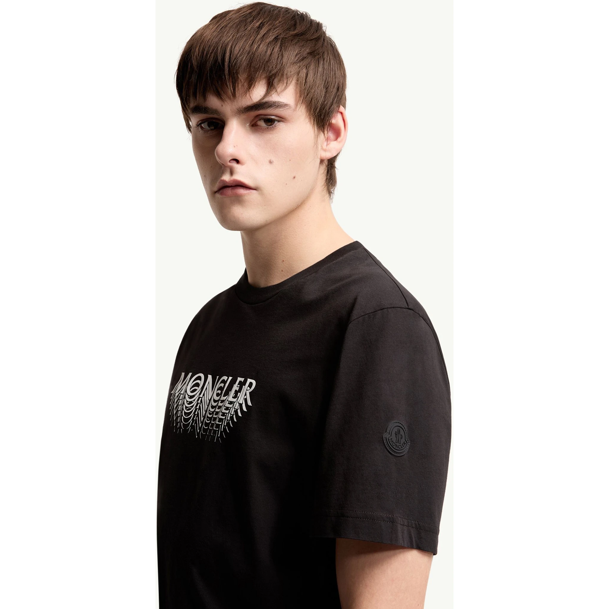 Moncler T-shirts and Polos Black