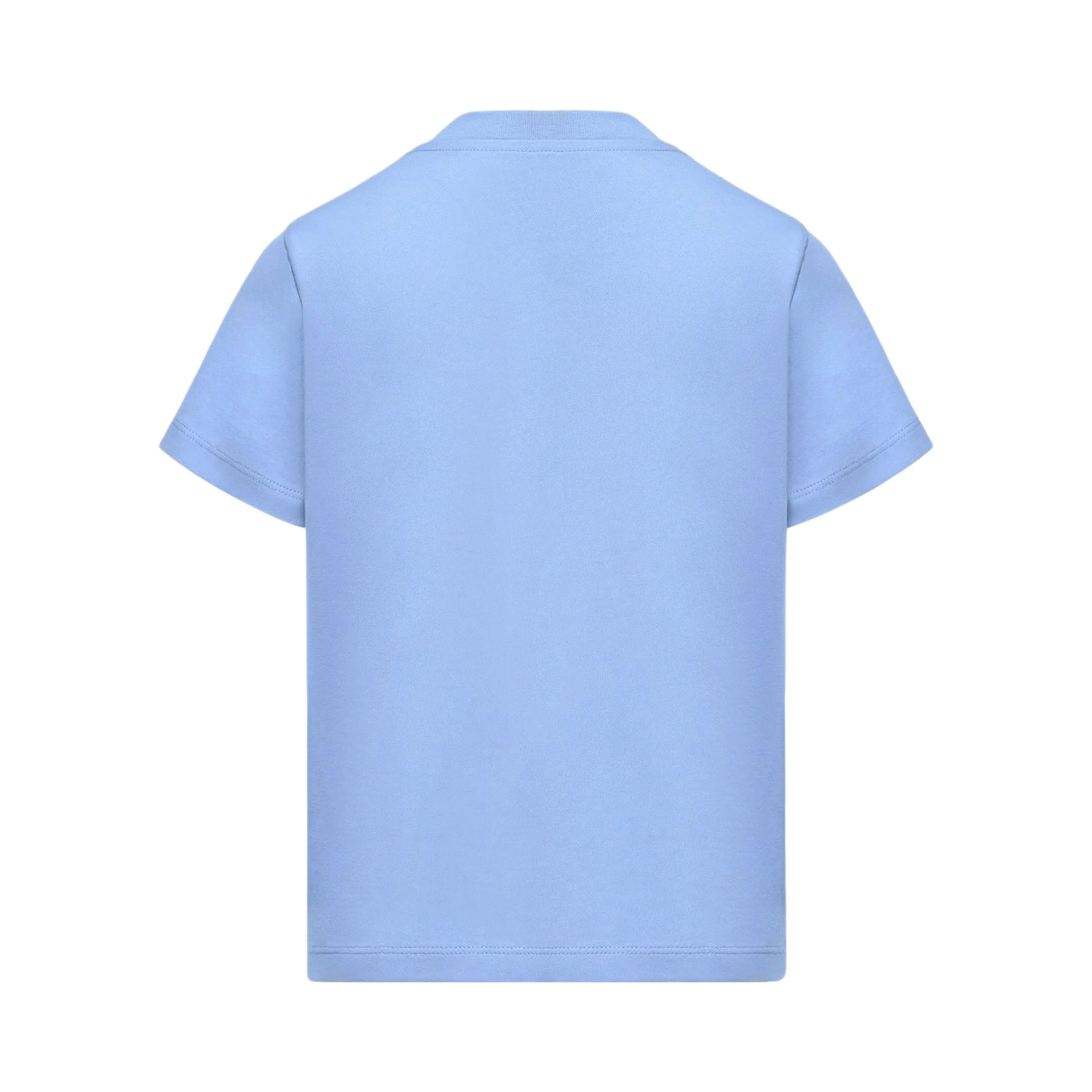 MONCLER KIDS T-shirts and Polos Clear Blue
