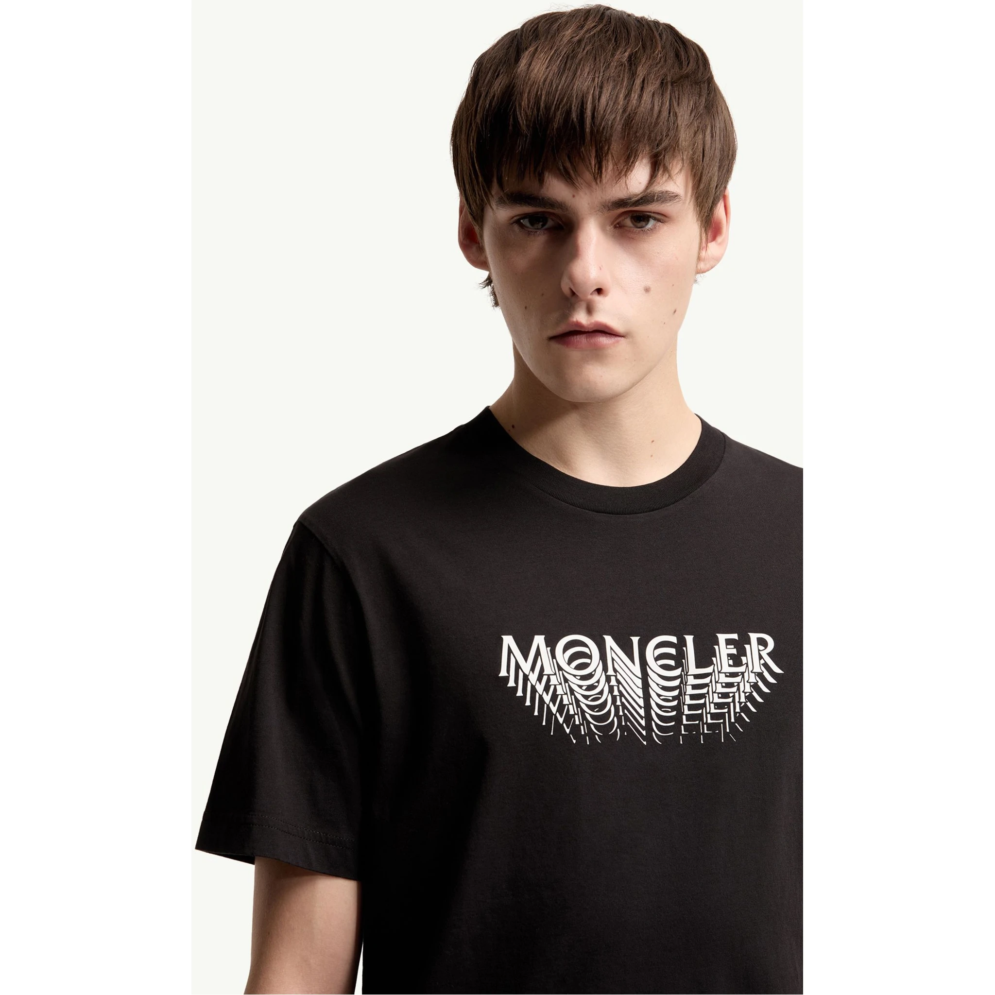 Moncler T-shirts and Polos Black