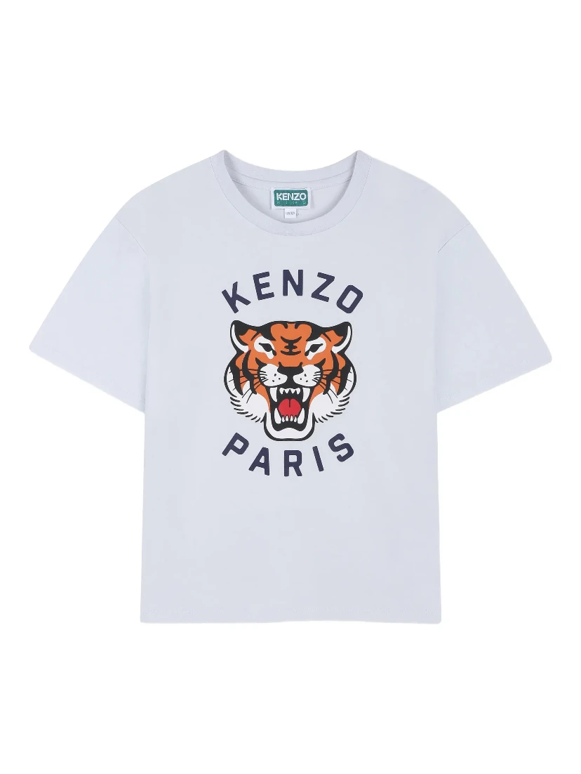 Kenzo Kids T-shirts and Polos Clear Blue