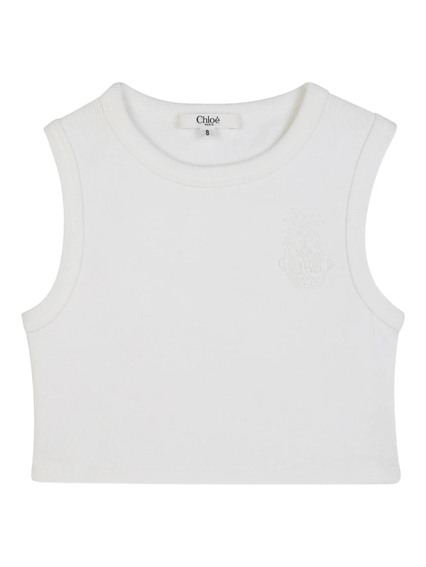 بلوزة كلوي البيضاء