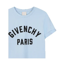 GIVENCHY KIDS T-shirts and Polos Clear Blue