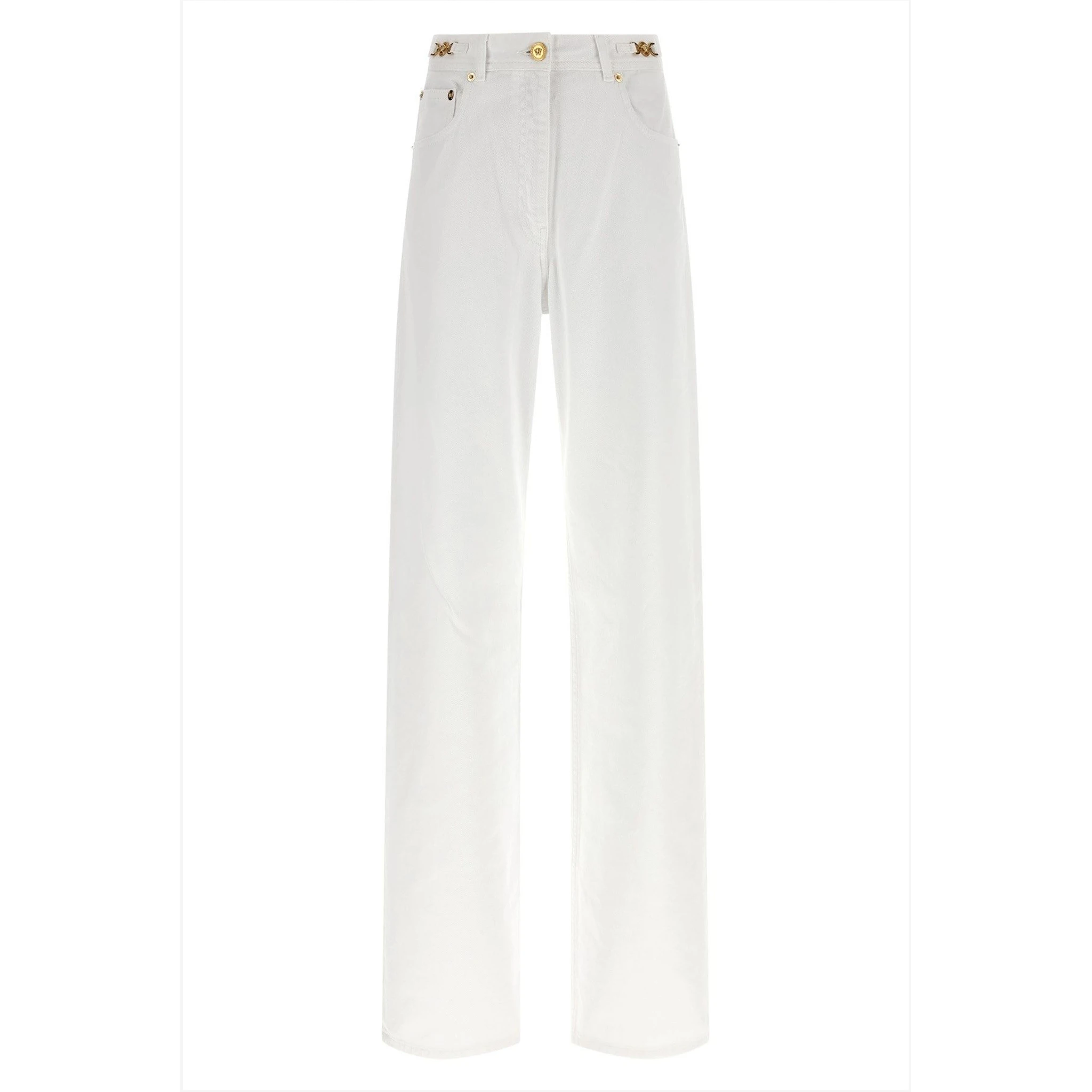 White cotton jeans