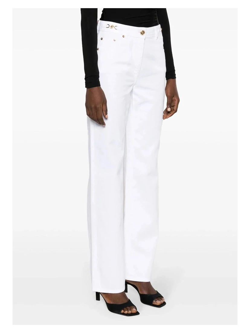 White cotton jeans
