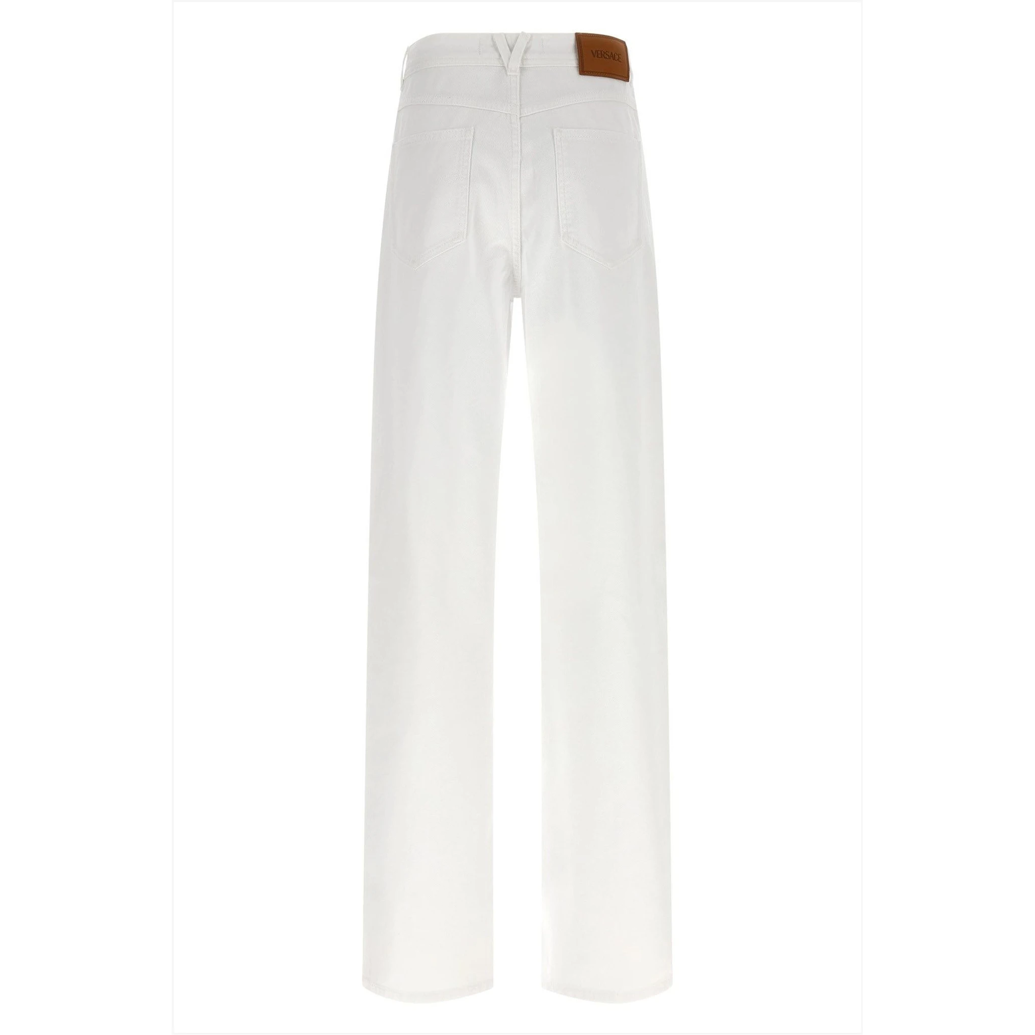 White cotton jeans