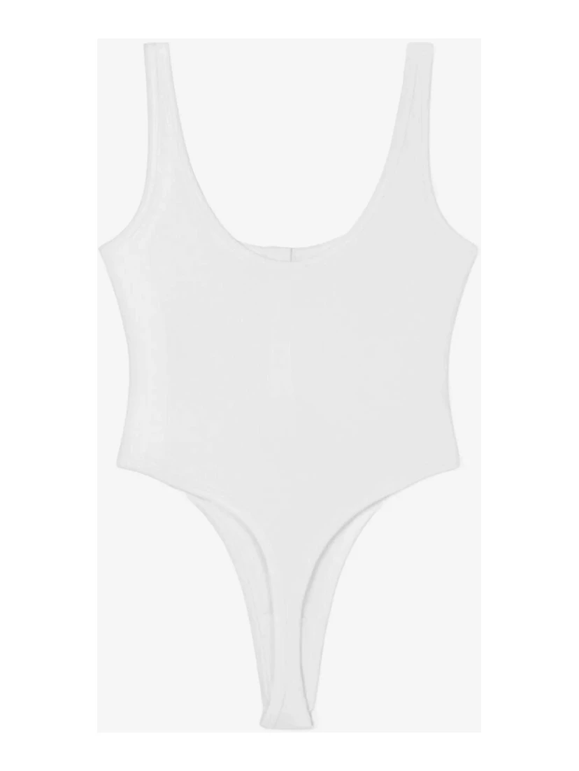 Bodysuit cotton rib
