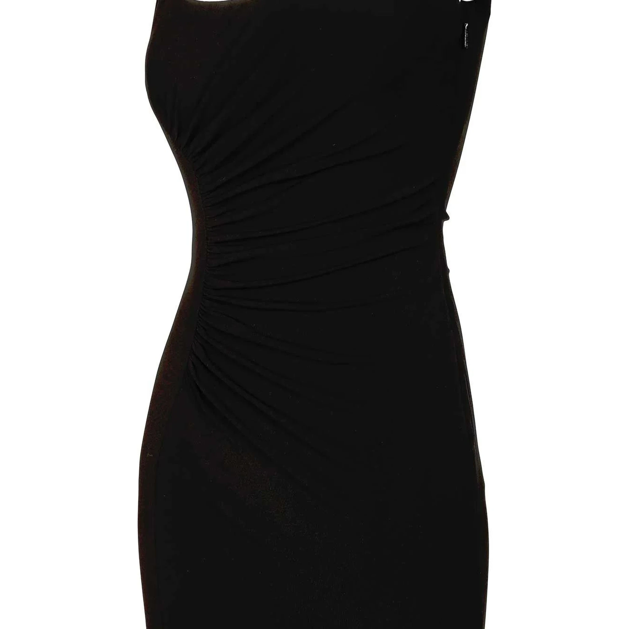 Midi dress in jersey crepe stretch