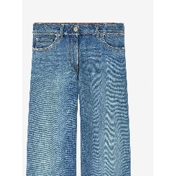 Raw cut frayed jeans