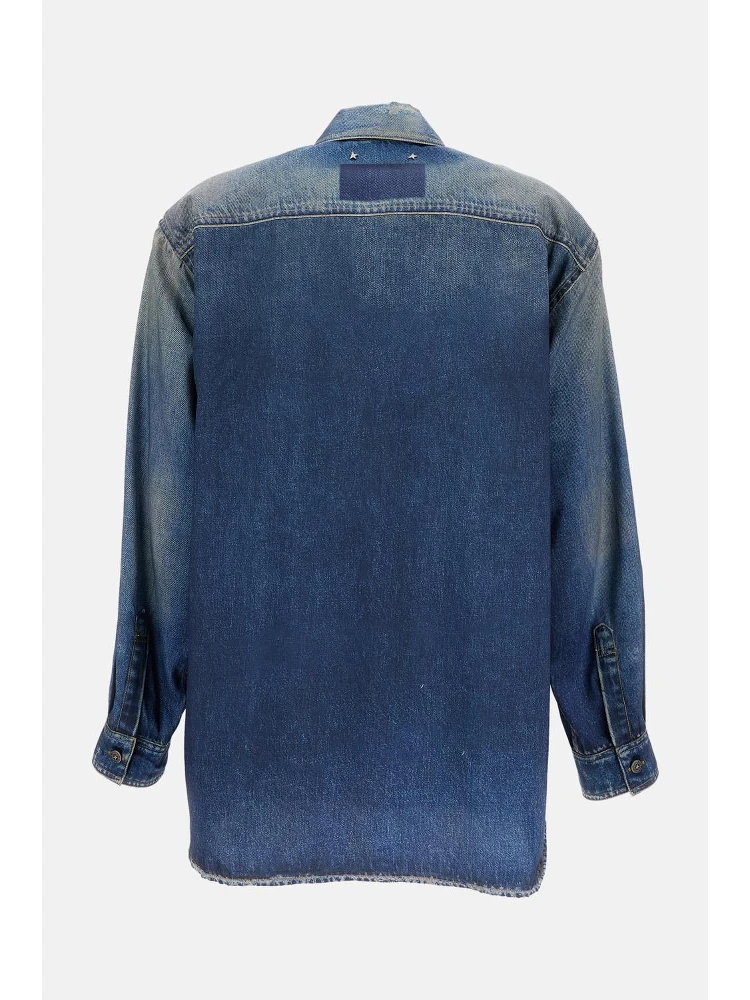 Denim print shirt alternative