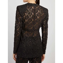 Lace jacket with slits