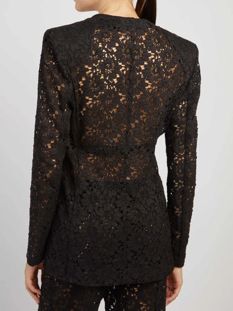 Lace jacket with slits alternative