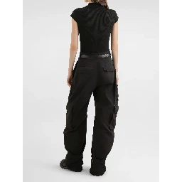 Ribbed polo-style top