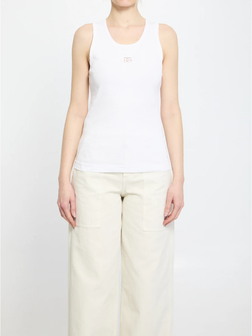 قميص داخلي مضلع بنقشة DG