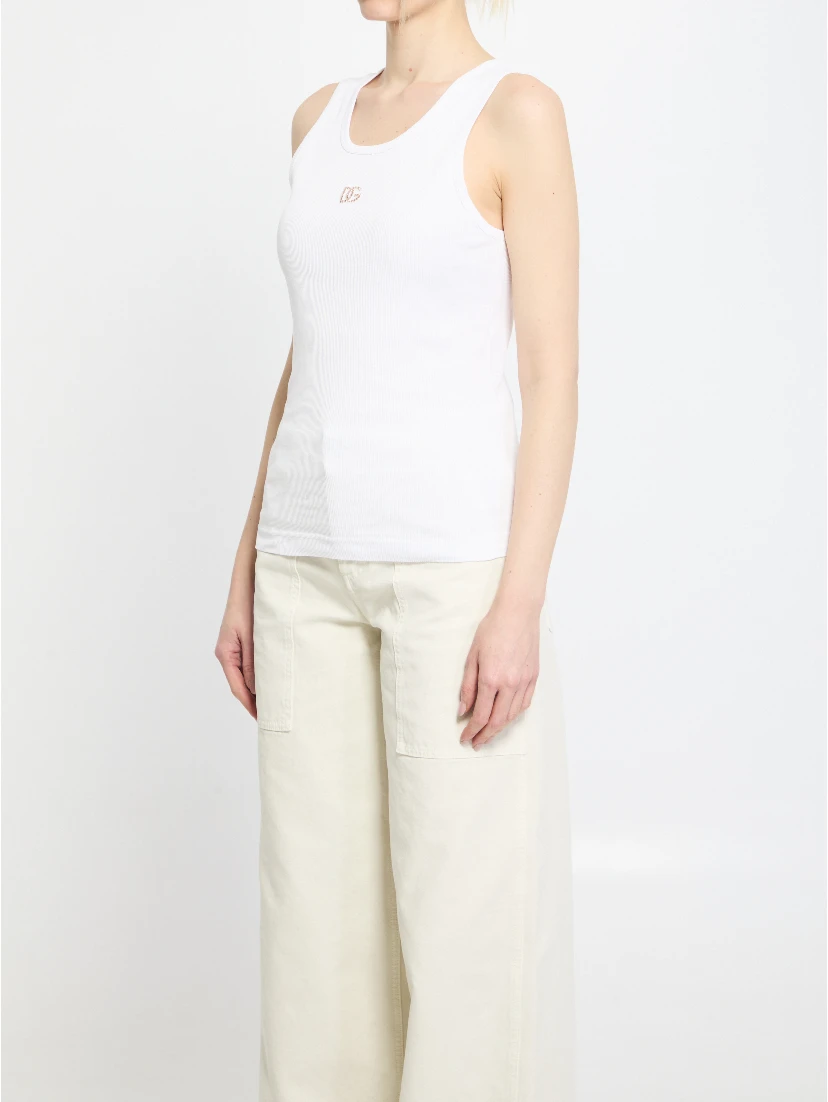 قميص داخلي مضلع بنقشة DG