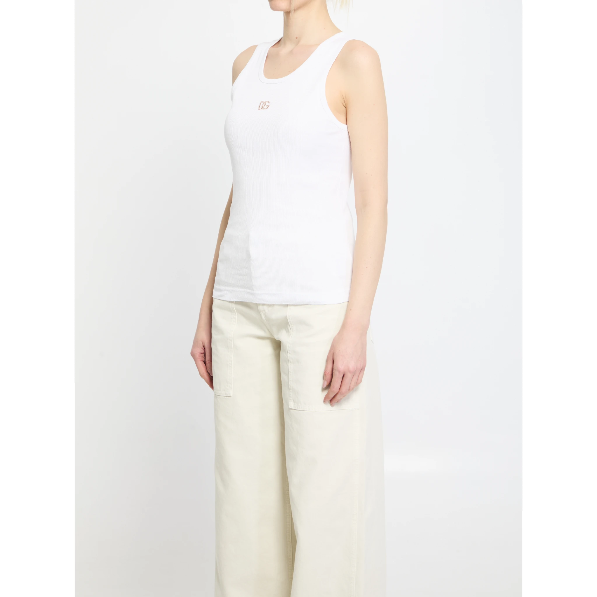 قميص داخلي مضلع بنقشة DG