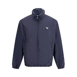 Blue Recycled Polyamide Shell Jacket