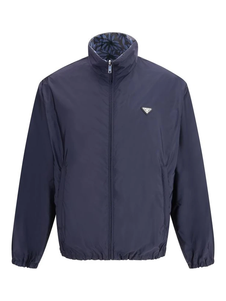 Blue Recycled Polyamide Shell Jacket