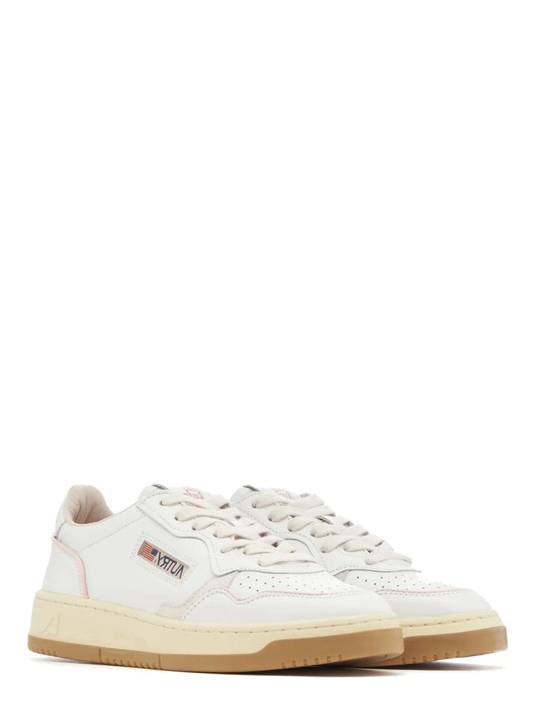 White Goatskin Low Top Sneakers alternative