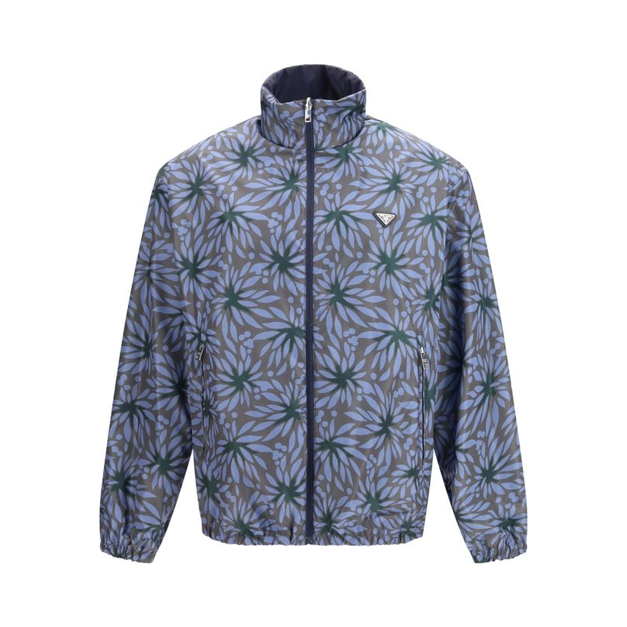 Blue Recycled Polyamide Shell Jacket