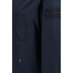 Blue Polyester Coat