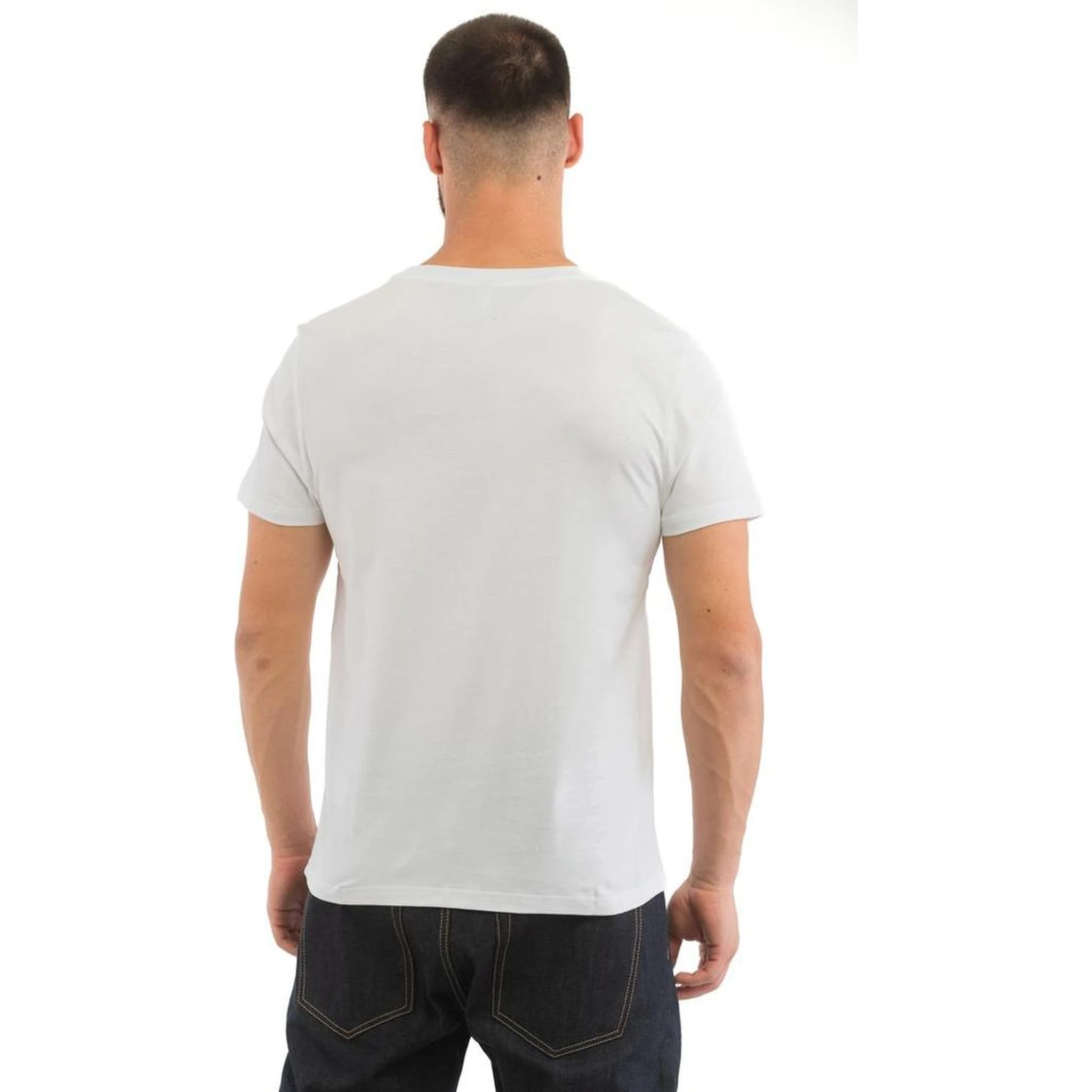 تي شيرت قطني أبيض