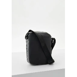 Black Polyethylene Crossbody Bag
