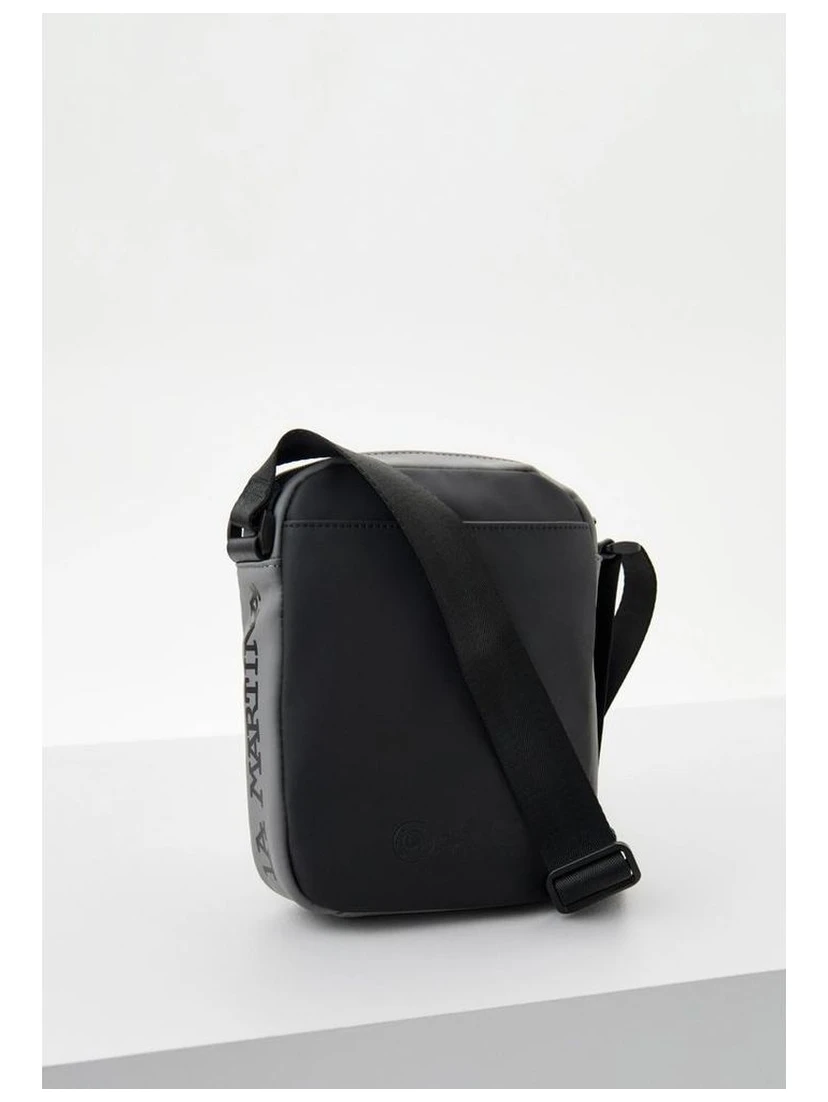 Black Polyethylene Crossbody Bag