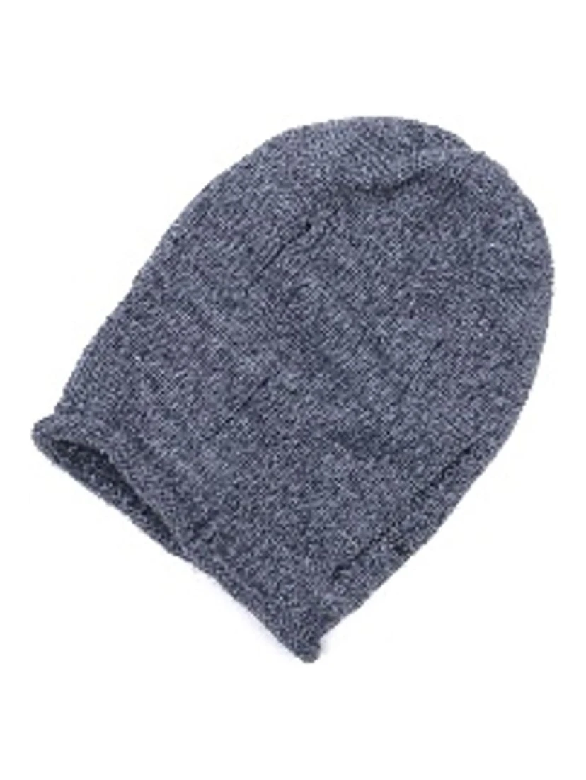 Gray Marabou Beanie