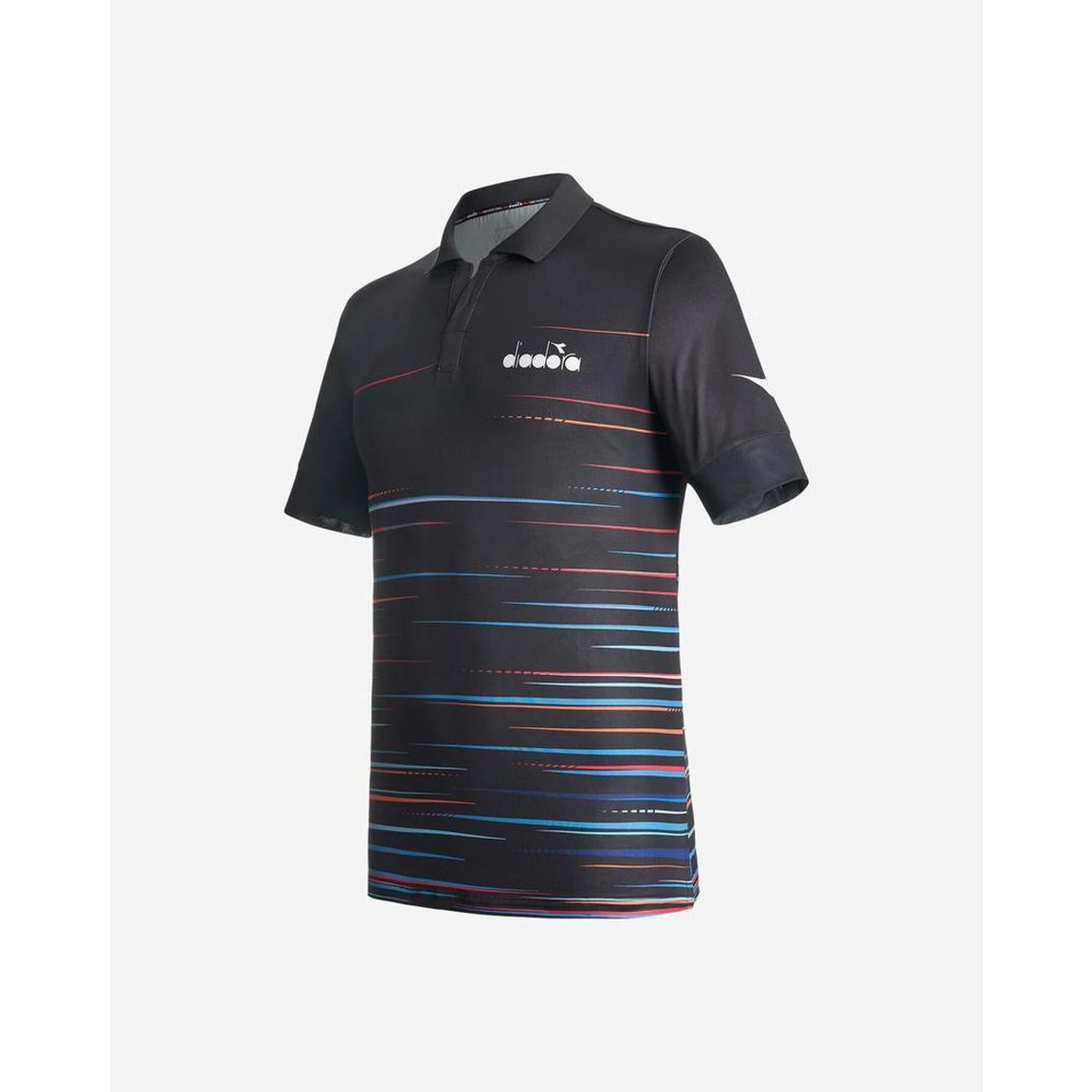 Black Polyester Polo Shirt