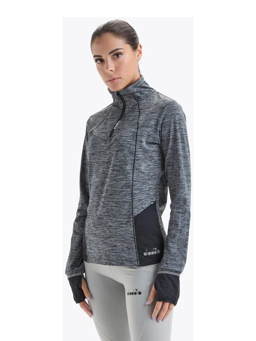 Black Polyester Sweatshirt